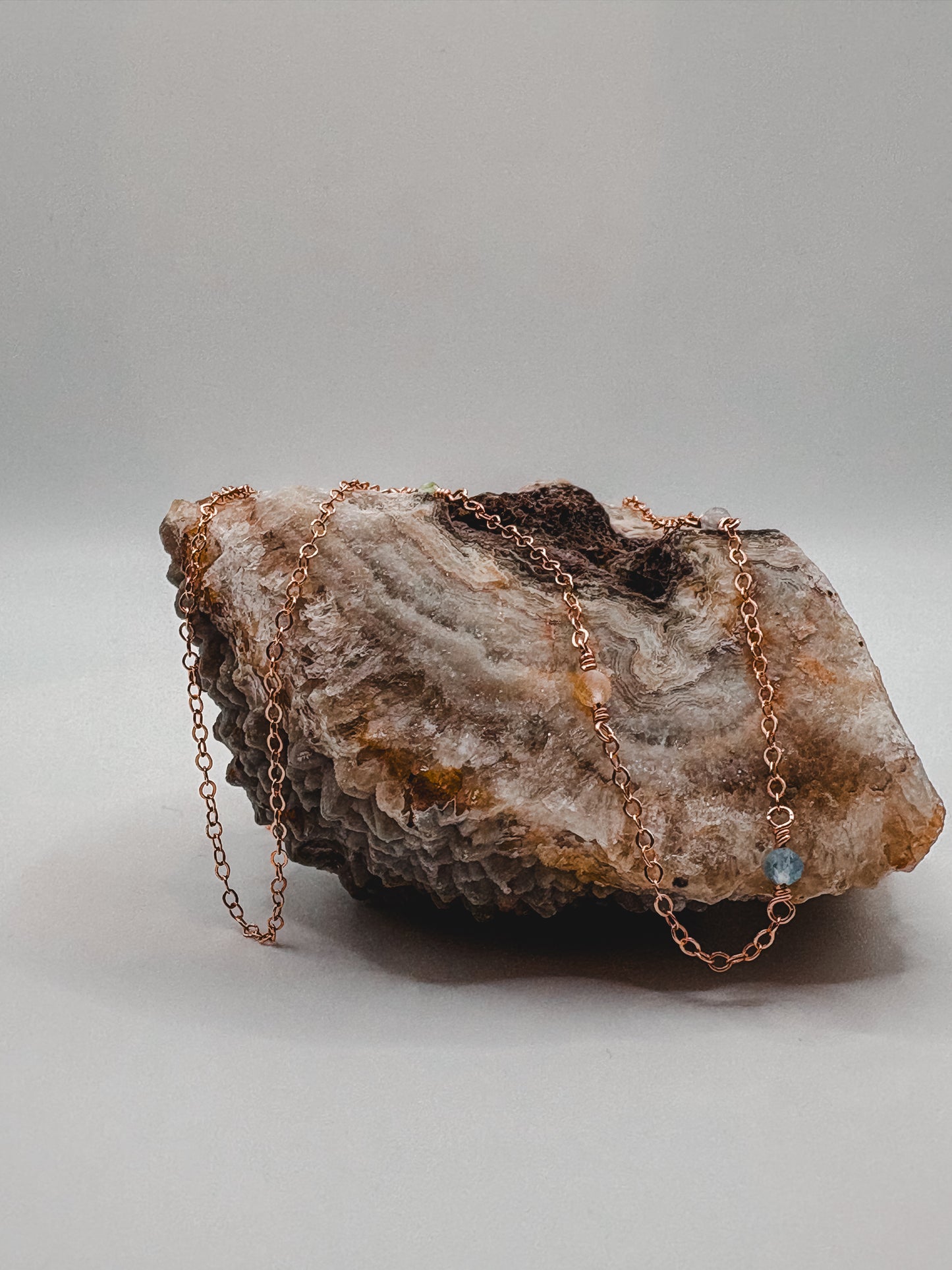Mother’s Custom Birthstone Necklace - 14K Rose Gold Filled