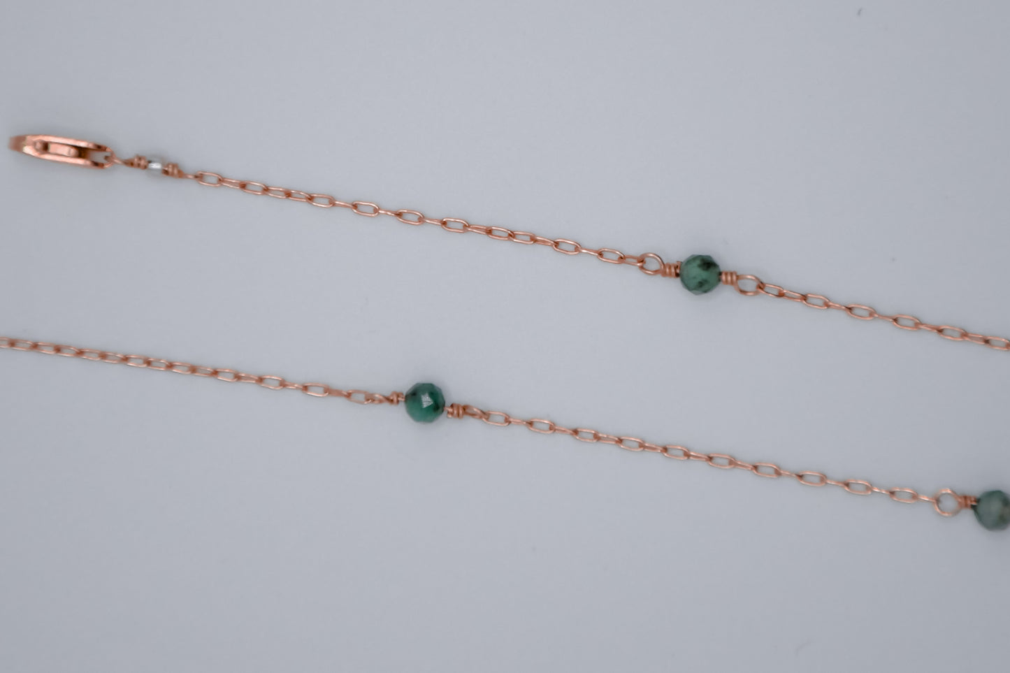 Custom Birthstone Necklace - 14K Rose Gold Filled