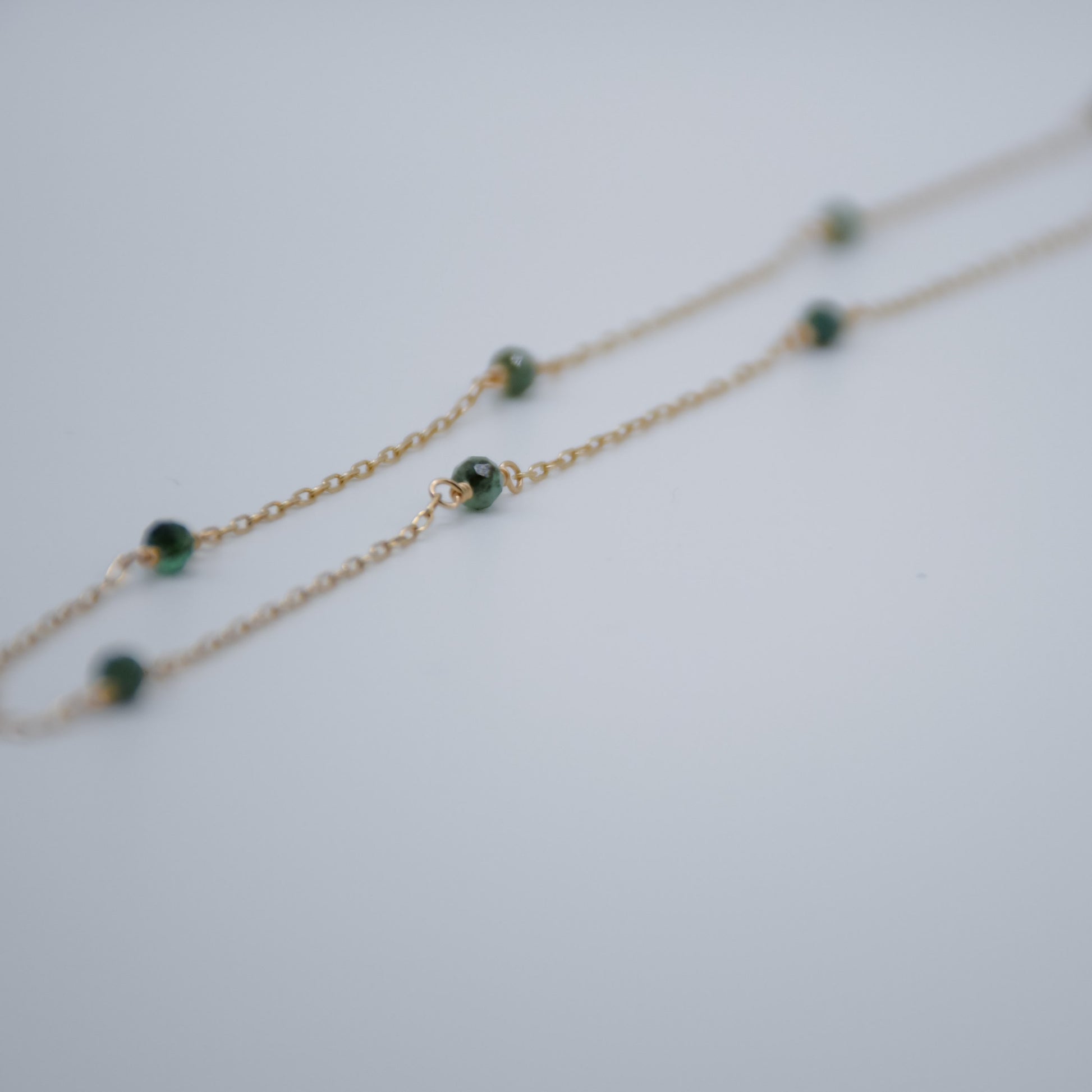 Custom Birthstone Necklace - Sterling Silver or 14K Gold Filled image 0